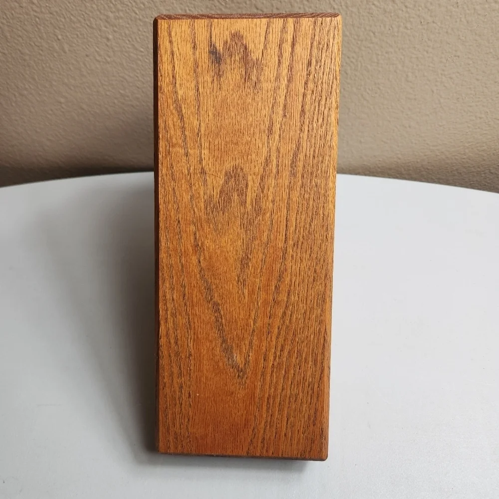 Chicage Cutlery Solid Oak Knife Block (Block Only)